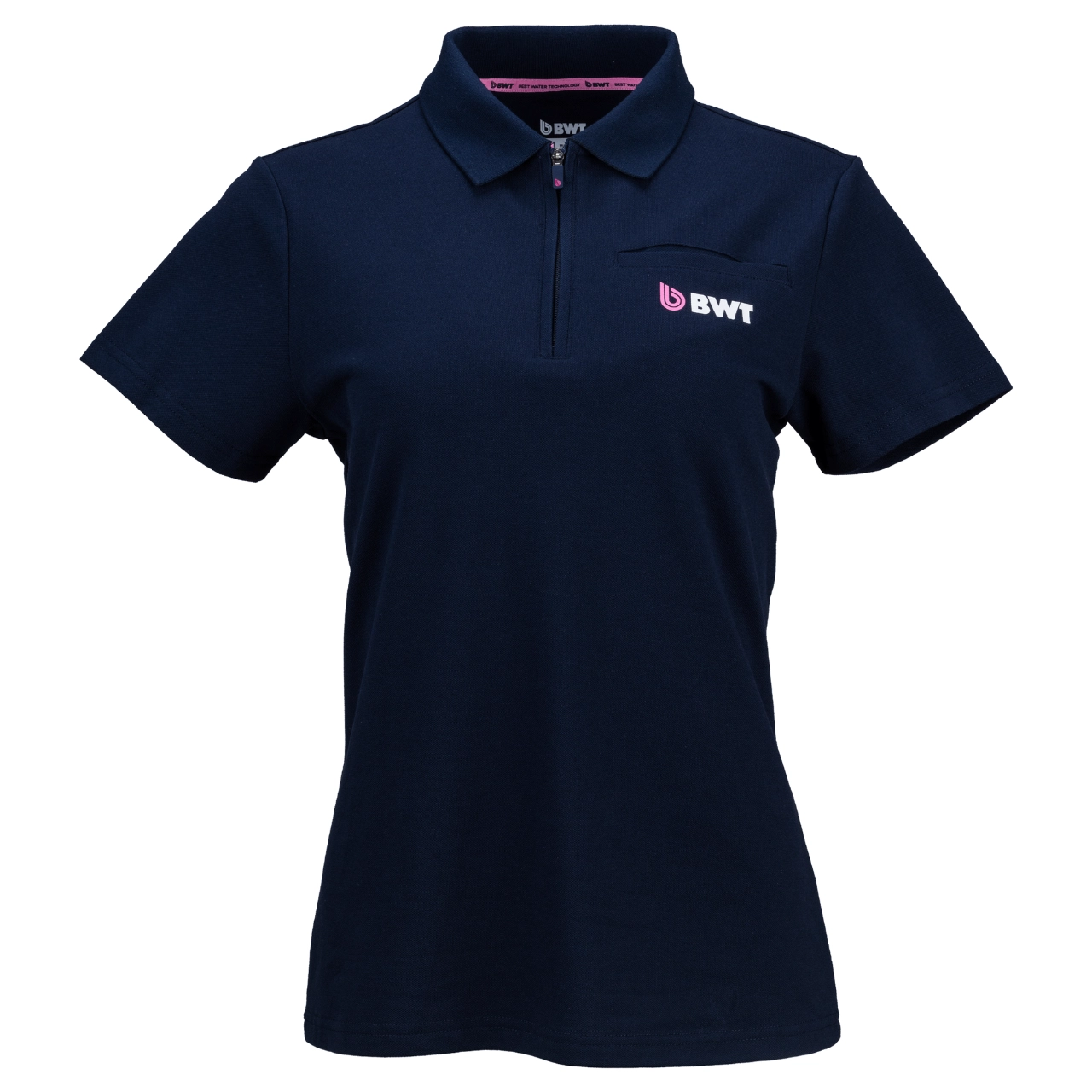 01_BWT_Poloshirt_2026_Blue_Female_Front