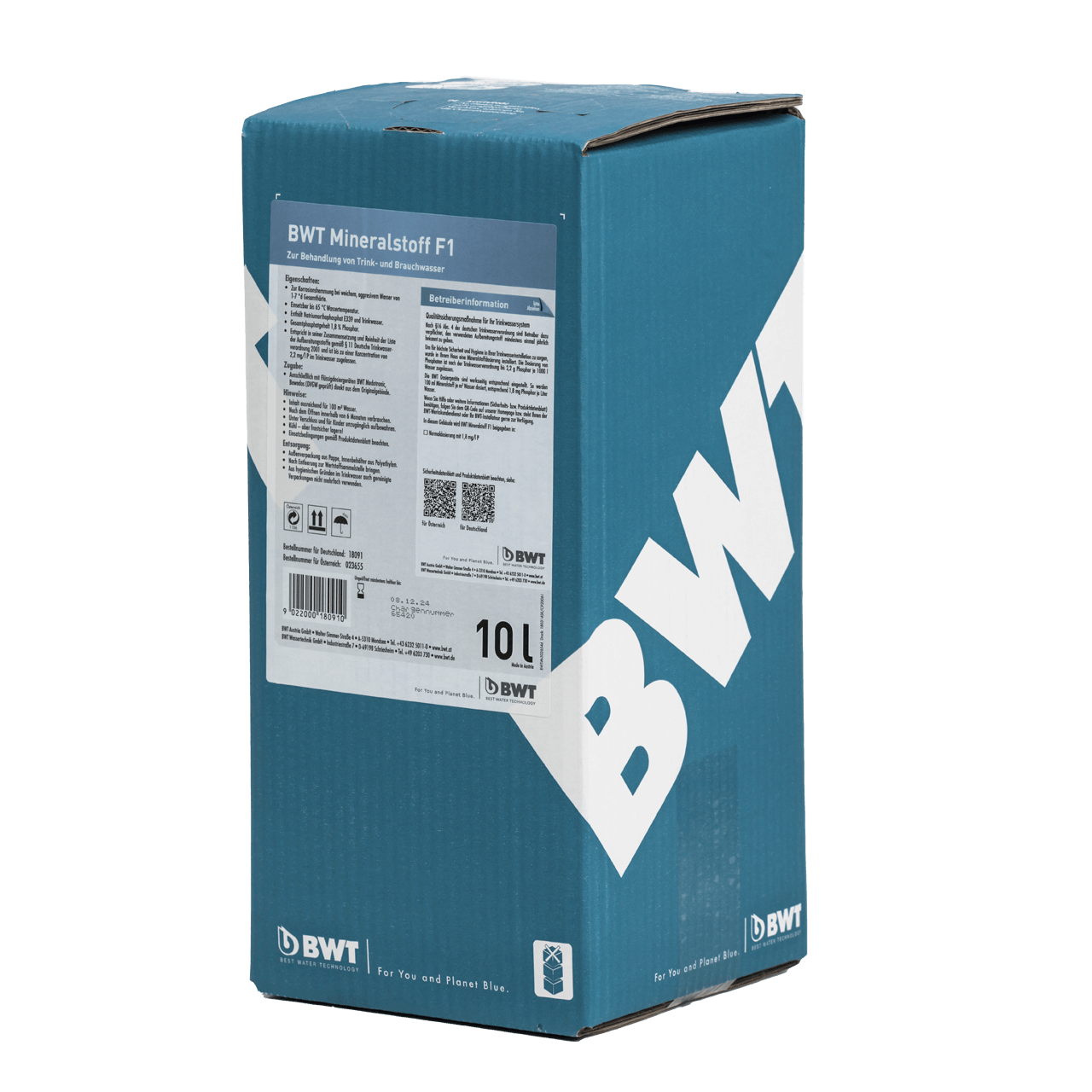 Mineralstoff F1 FE in der 10 Liter Verpackung von BWT