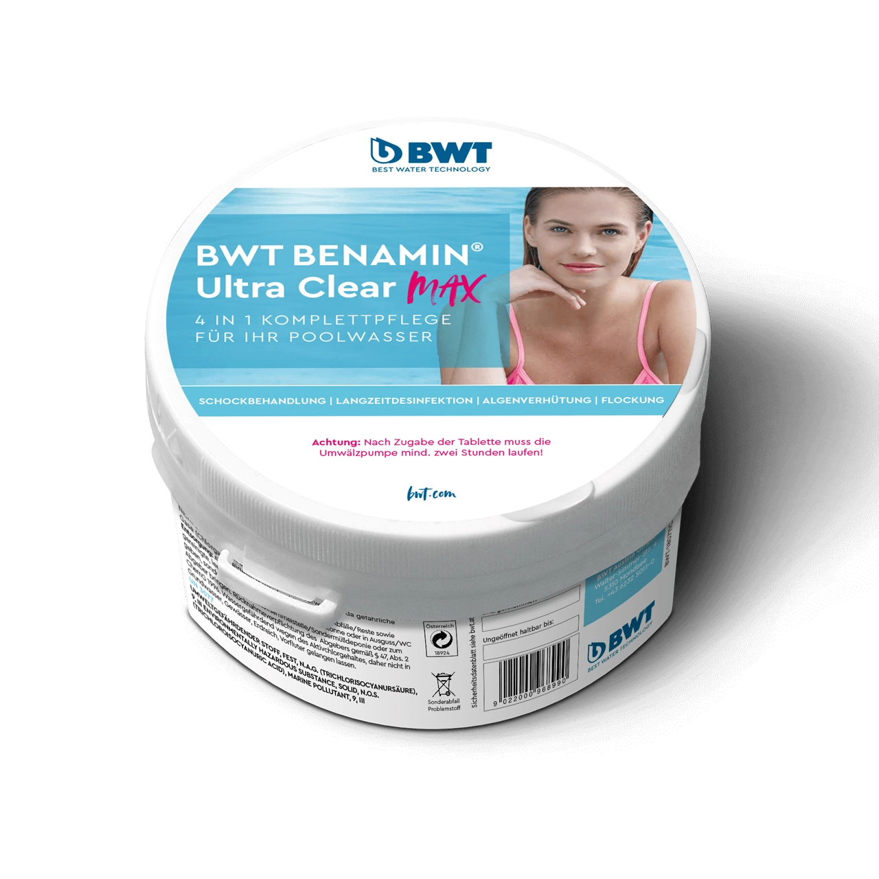 4 in 1 Komplettpflege für Poolwasser