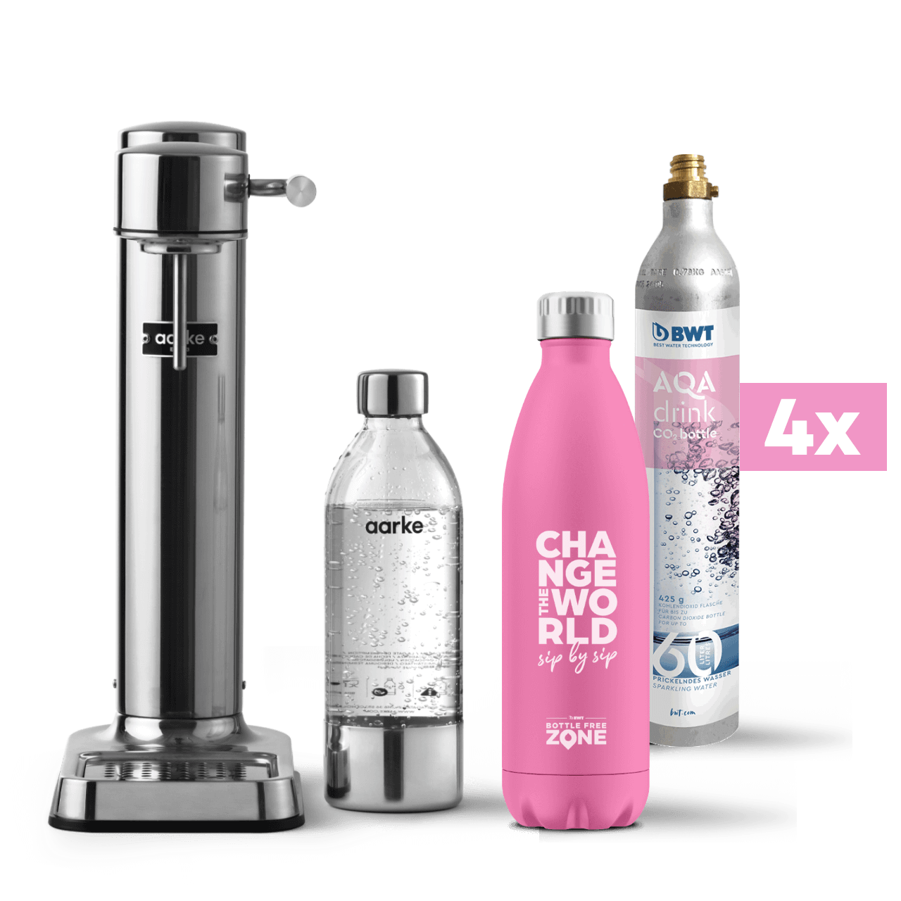 Le pack d'avantages Aarke Carbonator, comprend la Climate Bottle