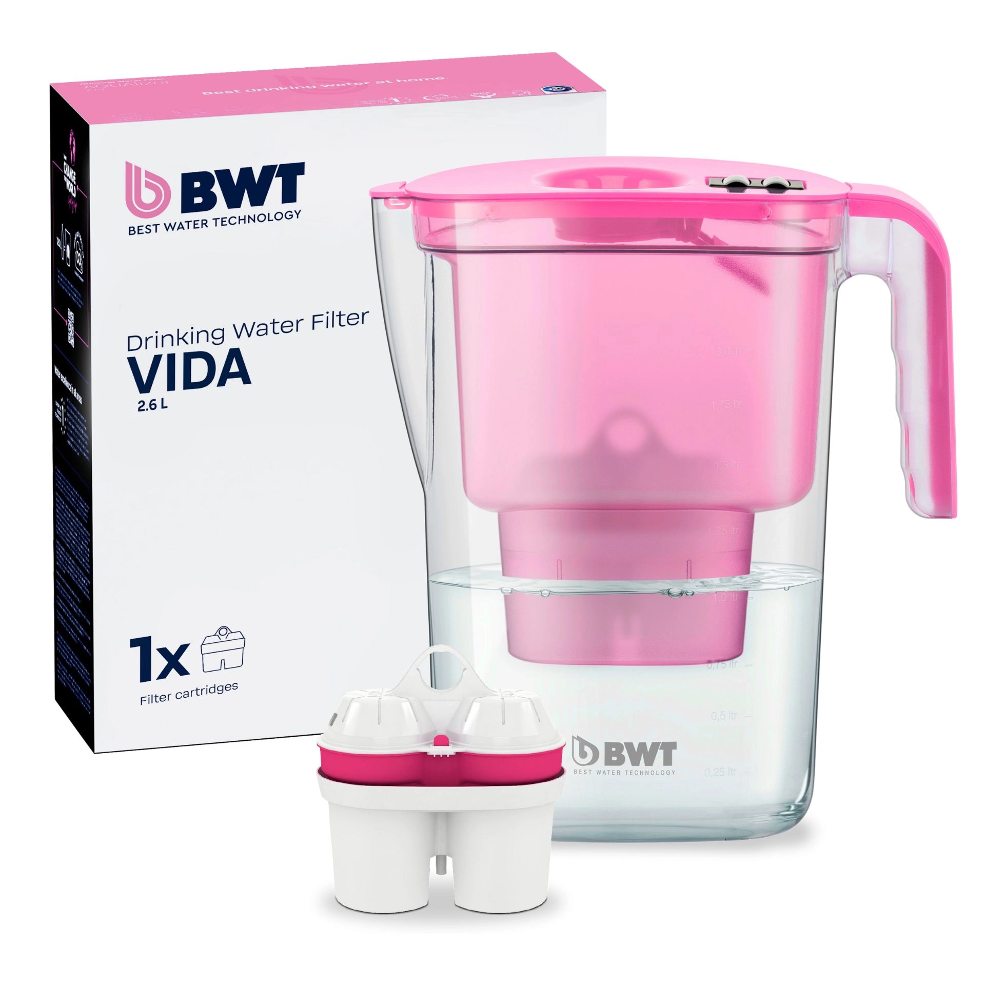 BWT_Water_filter_Vida+1 Soft_Extra_Pink