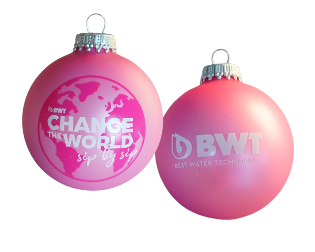 BWT Set de boules de Noël en rose