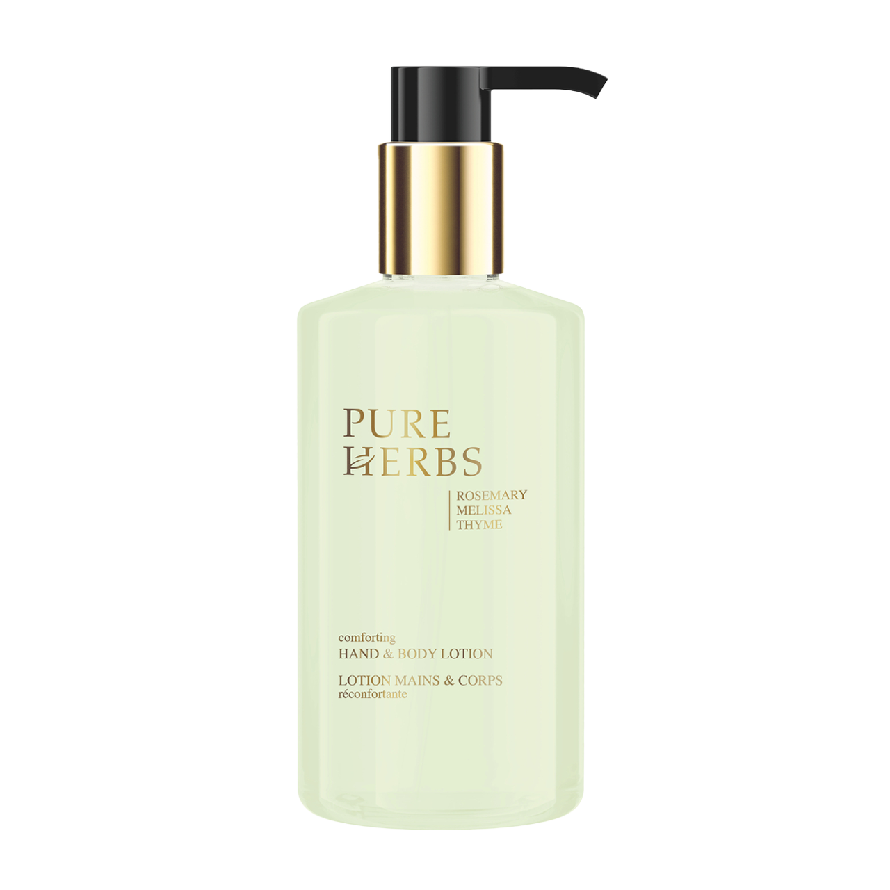 Bodylotion von Pure Herbs im Pumpspender