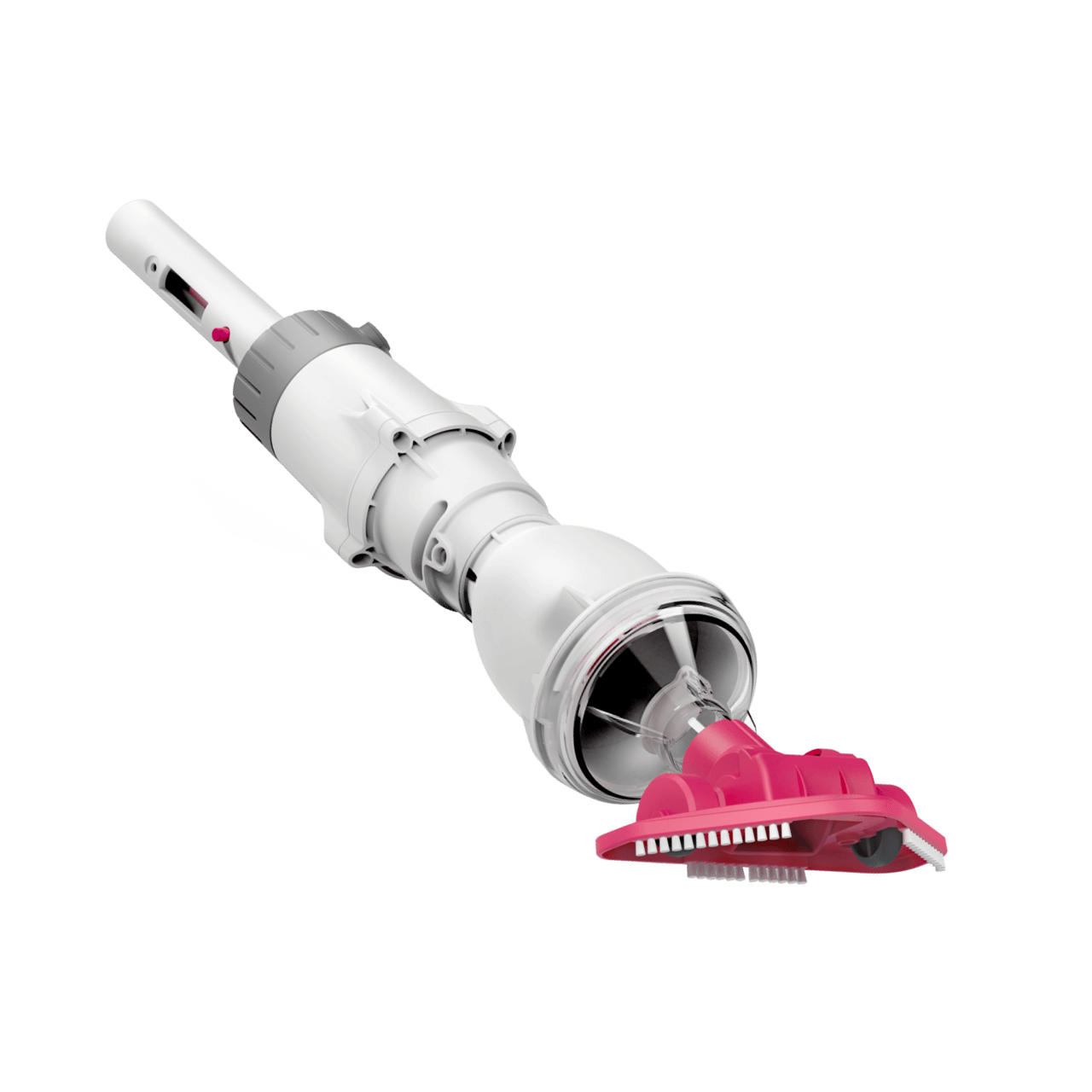 BWT BC02 pool vacuum cleaner white with pink attachment