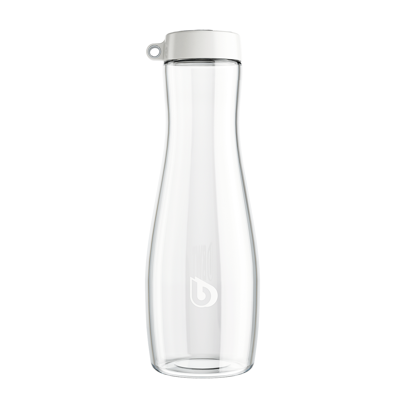 Bottiglia di vetro Horeca di BWT con coperchio bianco á 750 ml