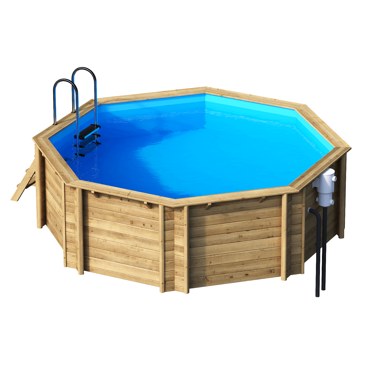 BWT Piscina in legno Tropic OCTO 414