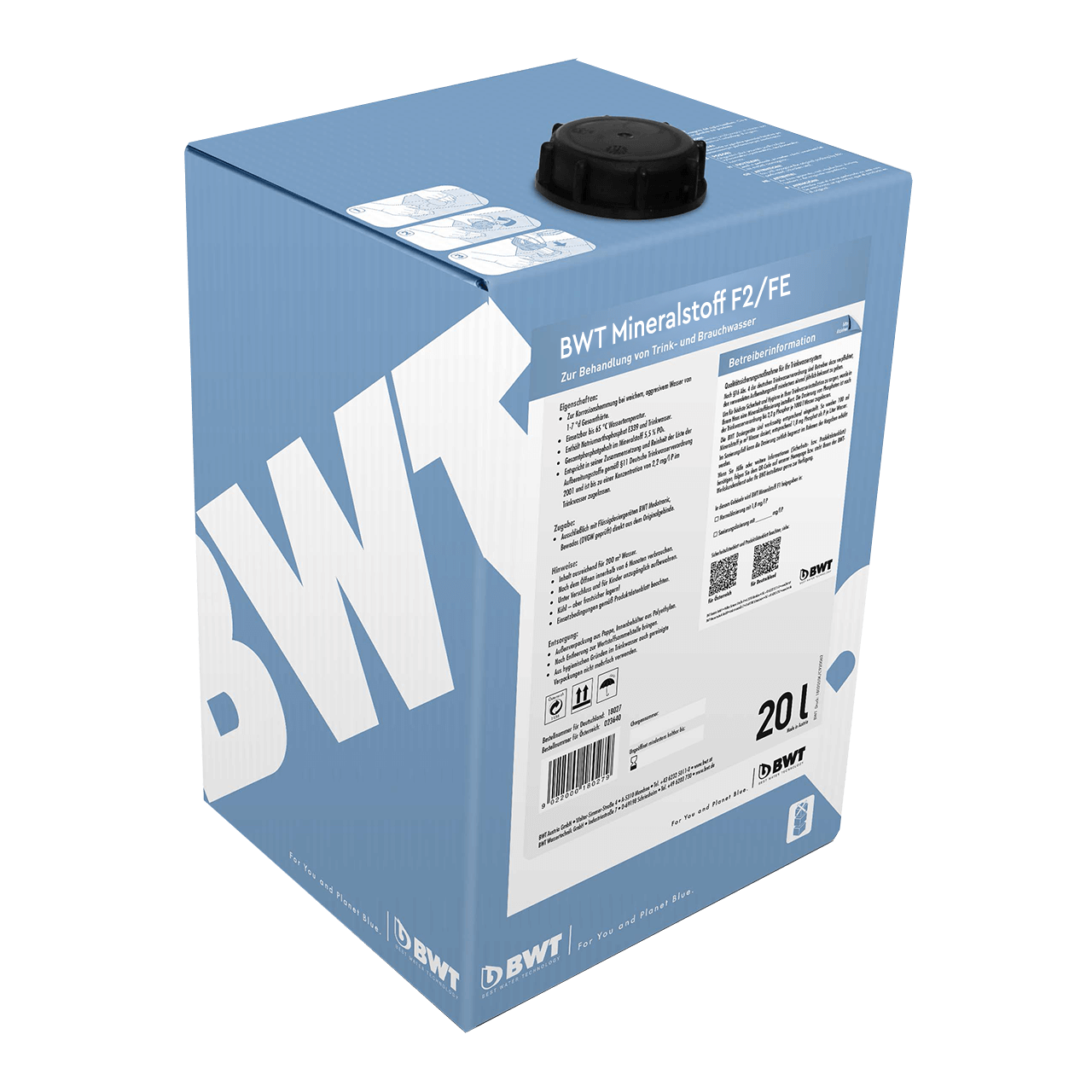BWT Mineralstoff F2/FE 20 l Poly-Monophosphat-Lösungskonzentrat in Lebensmittelqualität
