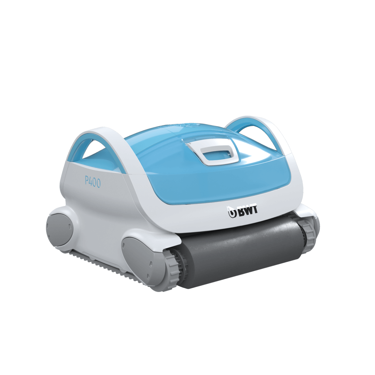 Robot de piscina BWT P400 en diseño azul