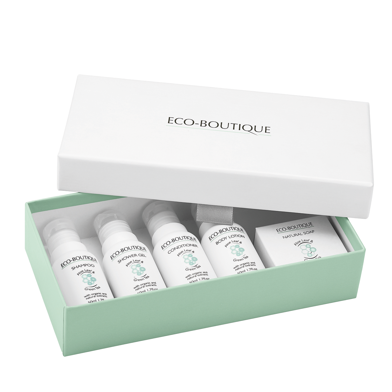 Coffret cadeau avec des articles de soin d'Eco Boutique