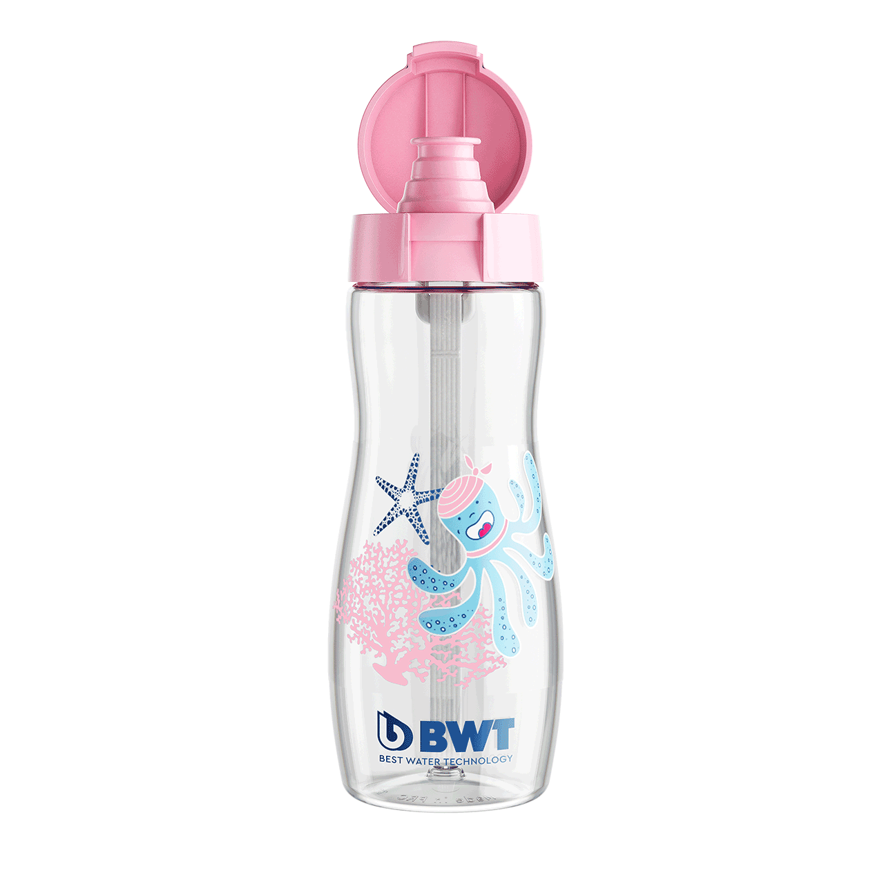 Sport Kids Bottle Refill (Squid) 375 ml rosa