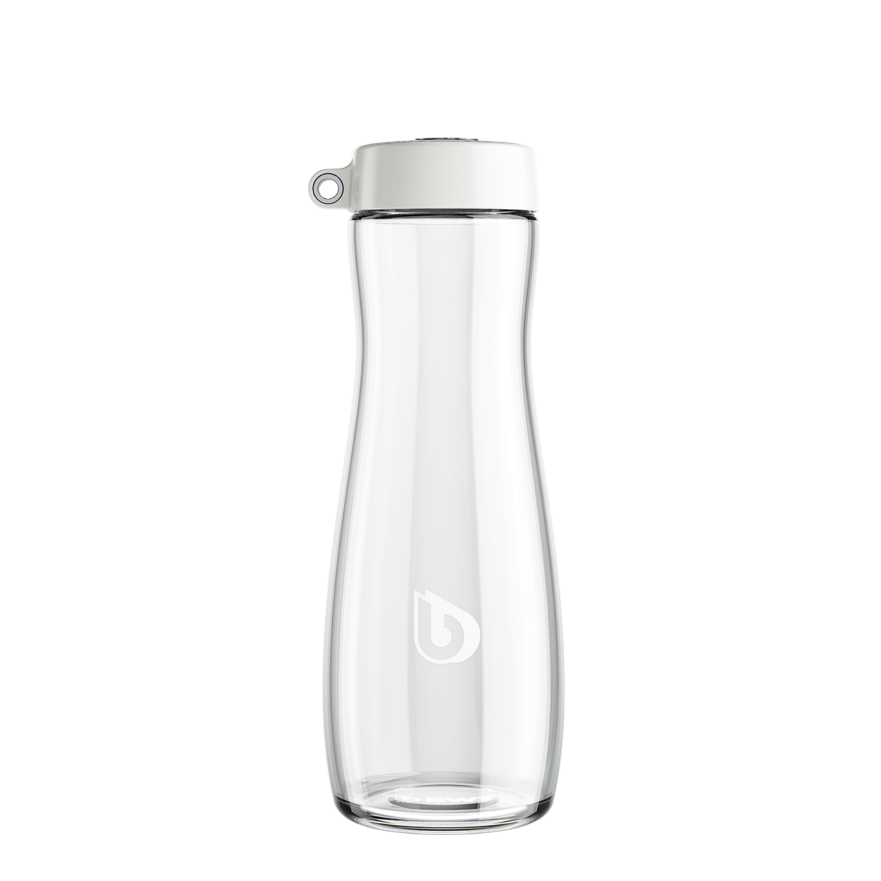 Glass bottle Horeca from BWT with white lid in 500 ml