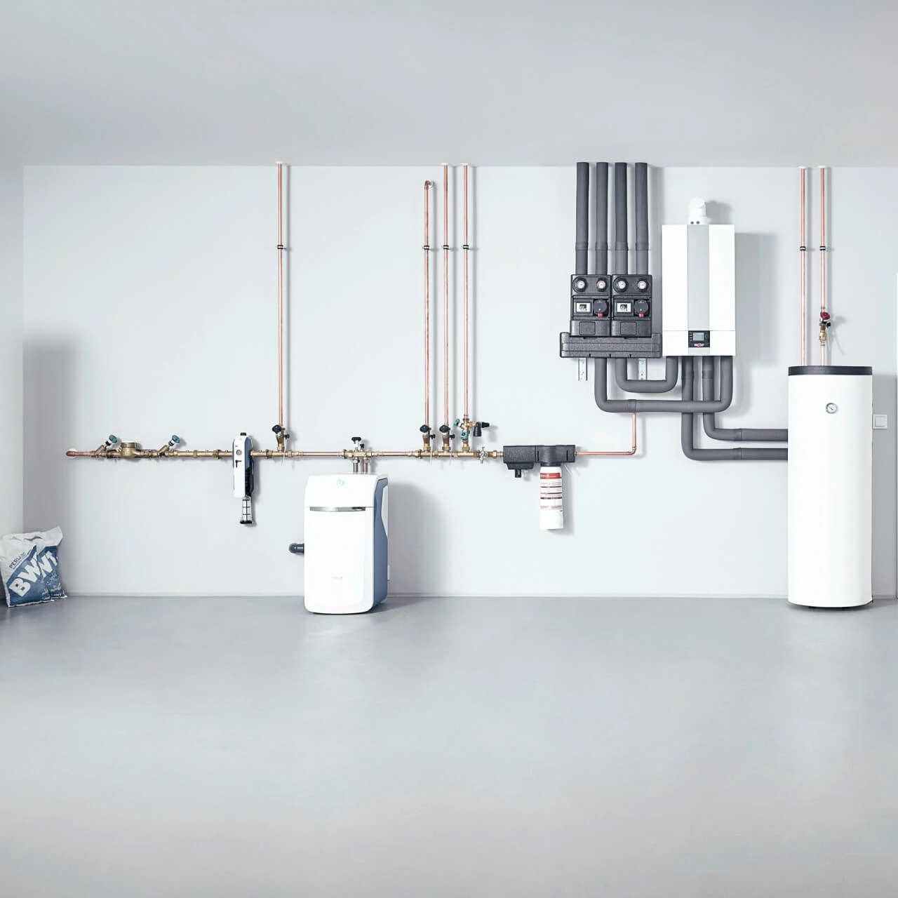 Installation im Keller