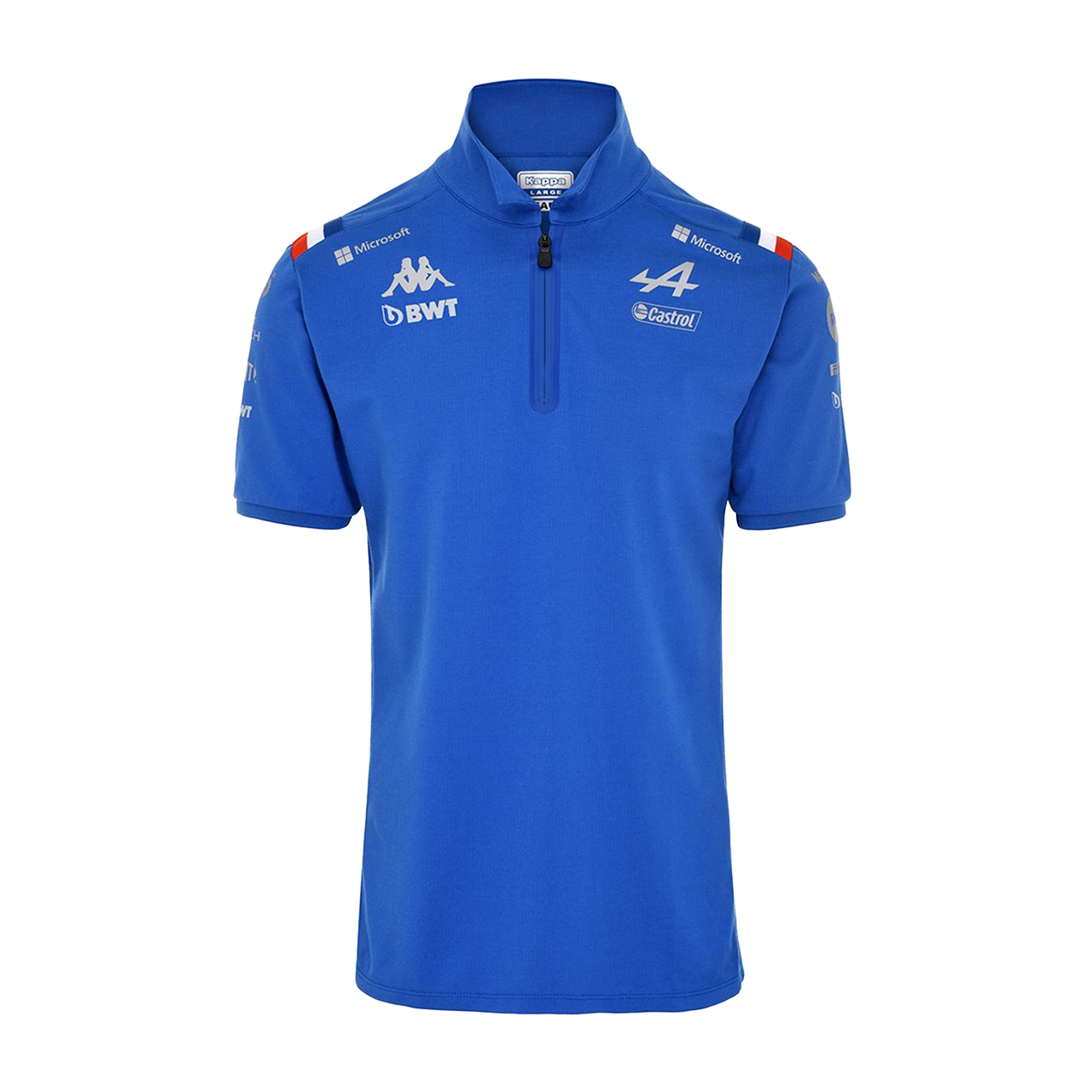Alpine F1 Short Sleeve Polo Blue for Kids Front