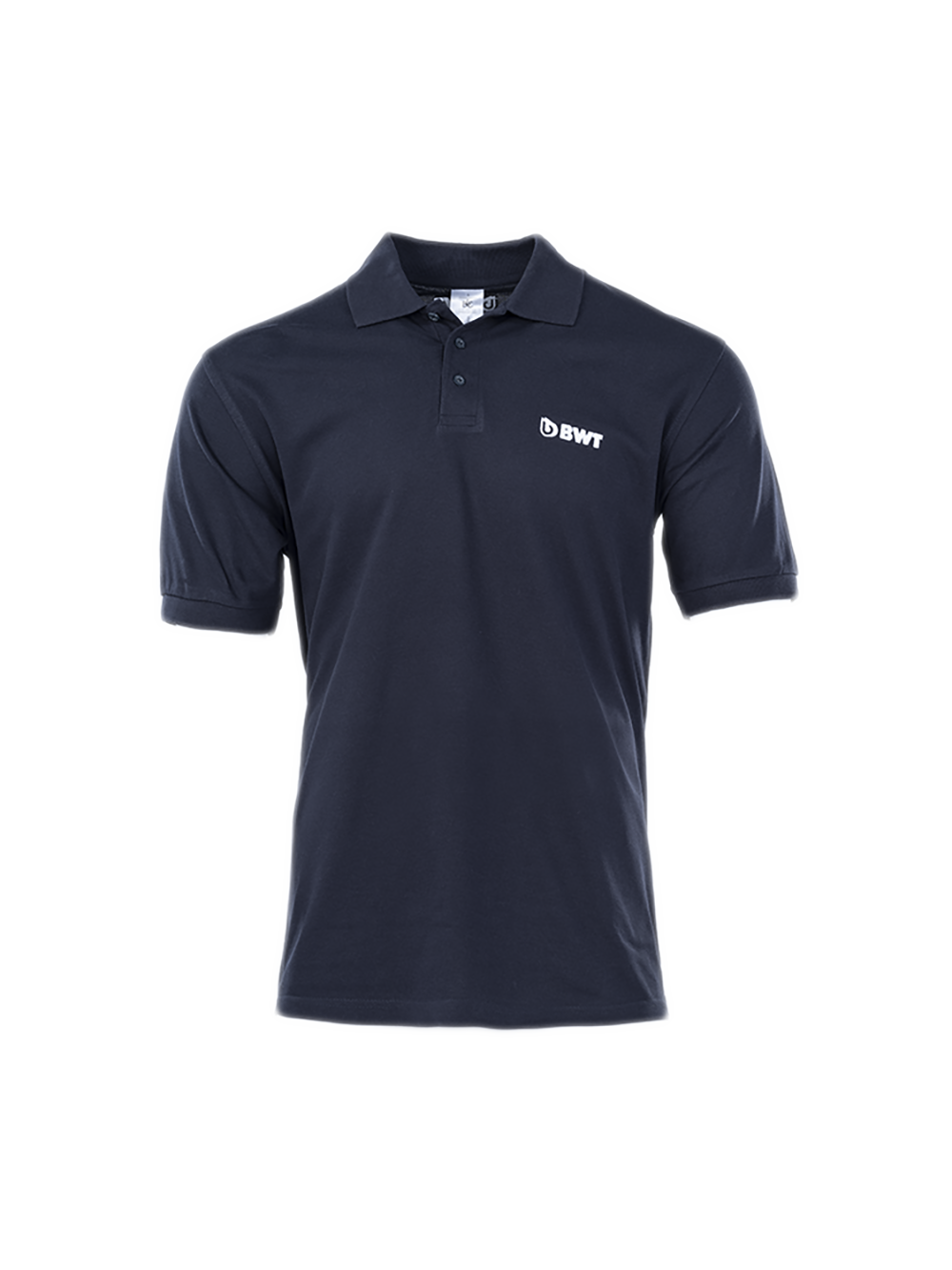 BWT Polo navy classic con logo BWT bianco