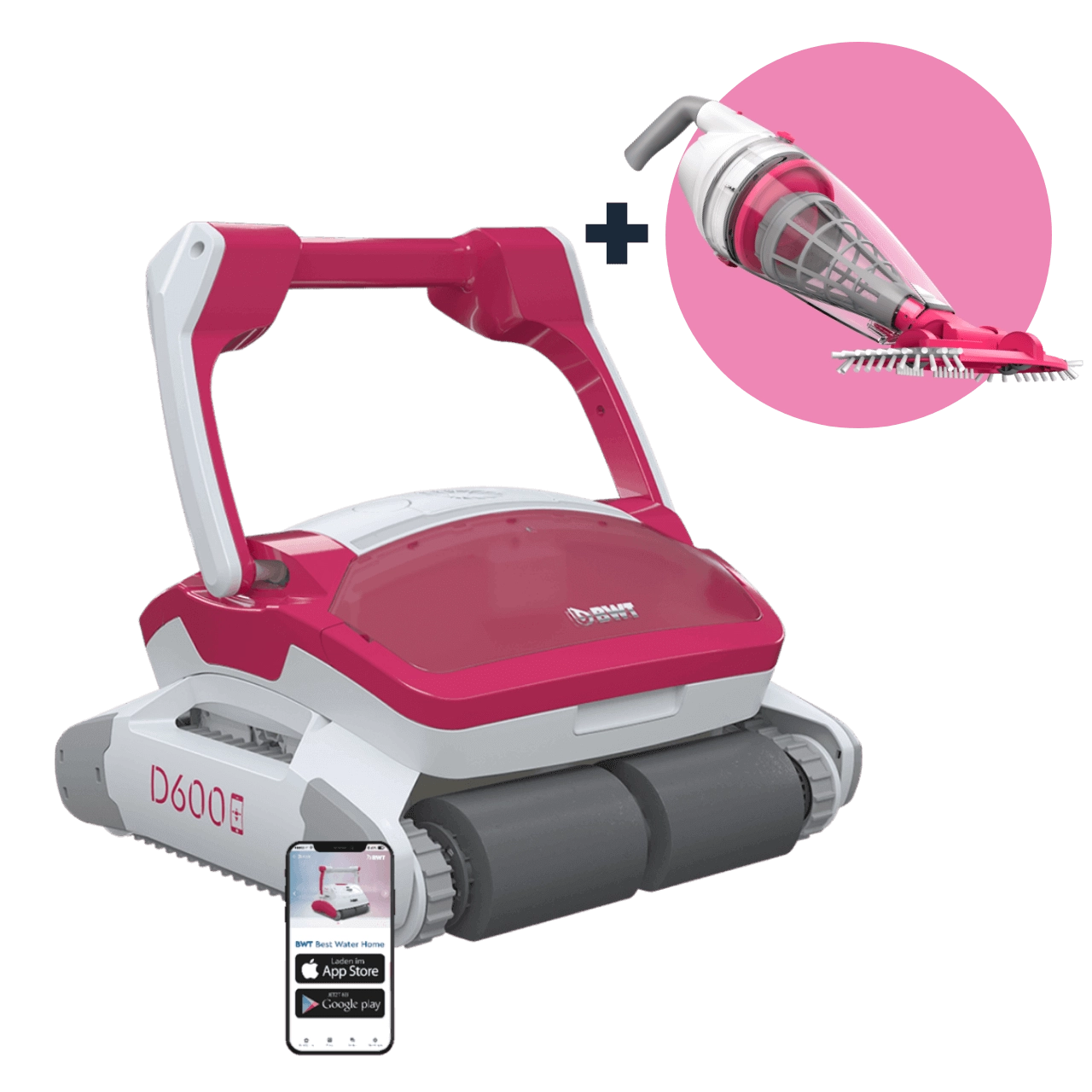 Robot Nettoyeur De Piscine BWT D300 APP - Nettoyage Fond, Parois Et Ligne D'Eau - Commande Par Application