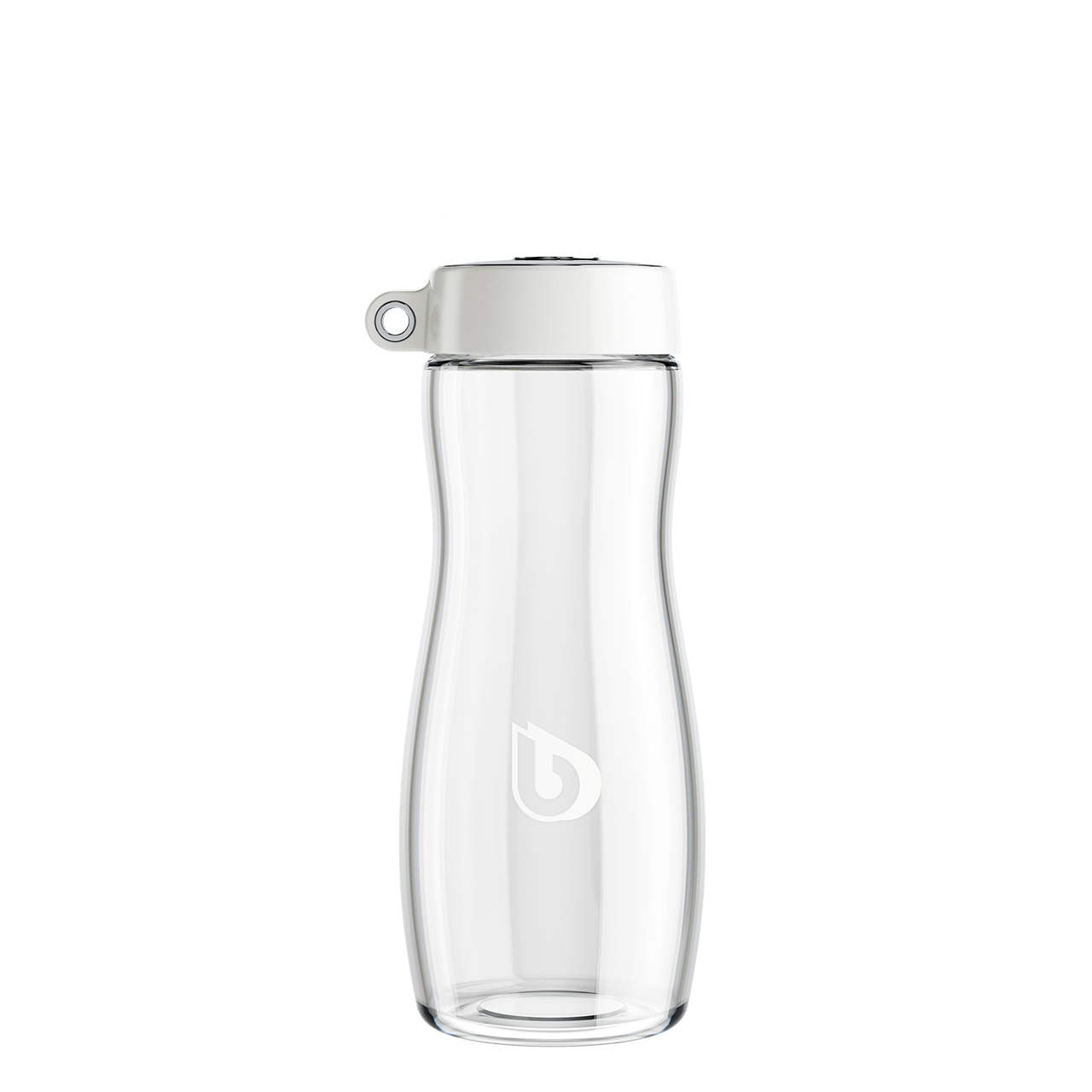 BWT Horeca Glass Bottle 375 ml with white lid