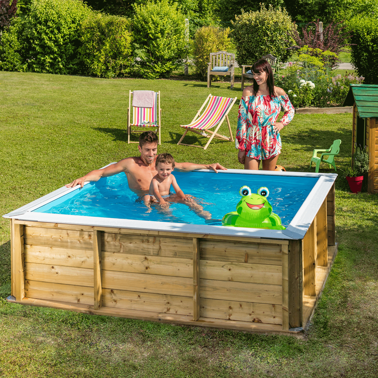 Piscine Bois PISTOCHE pour enfant By BWT myPOOL