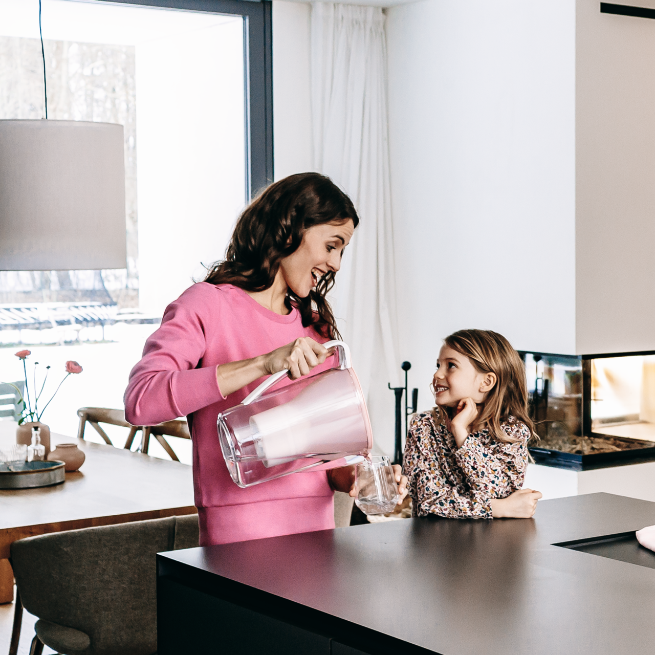 Familien har kalkfritt vann fra BWT i huset