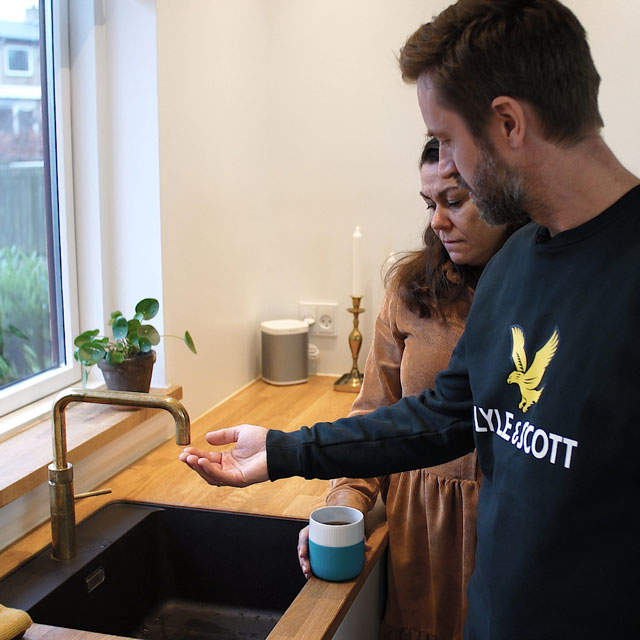 Dan og Stine fikk installert et kalkfilter for å få kalkfritt vann