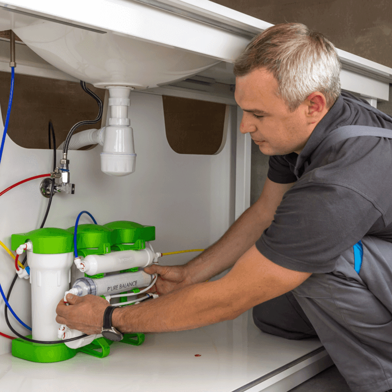 BWT Pure Balance omvendt osmose vannfilter til springen for kalkfritt vann