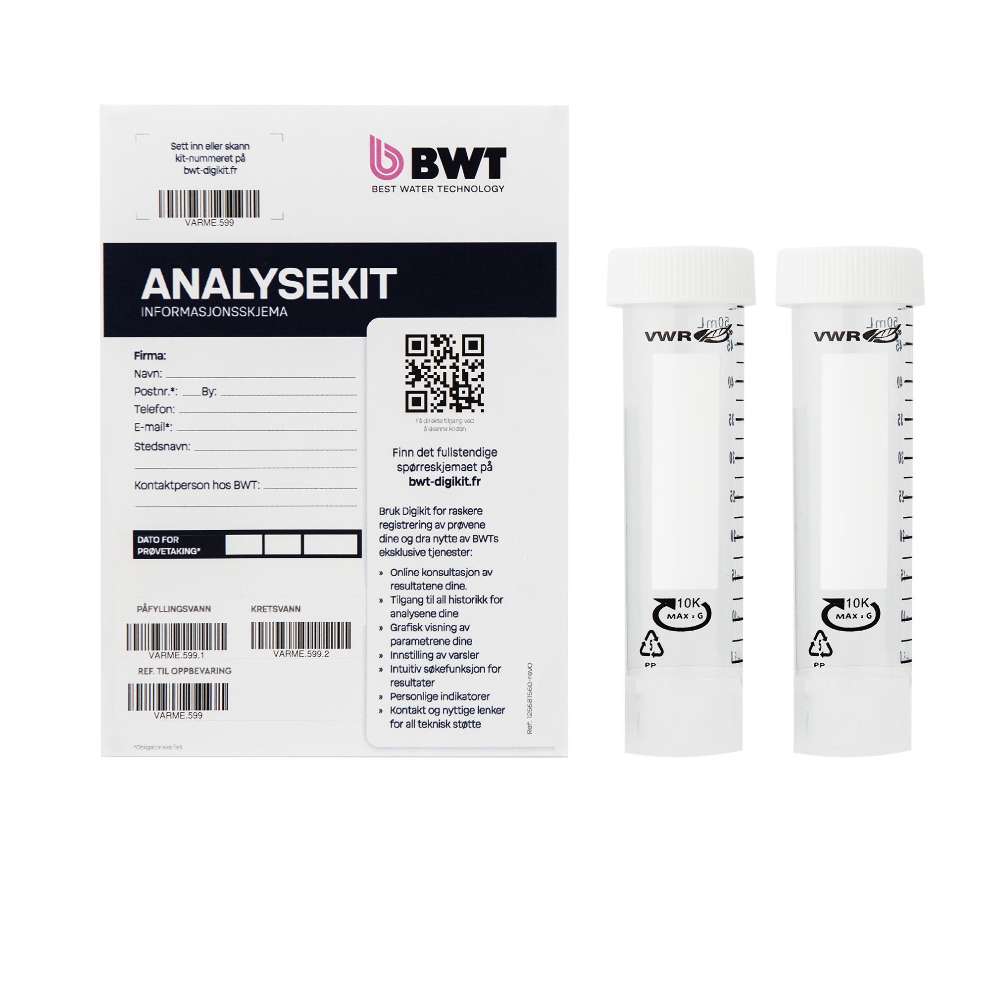 BWT Analysekit for varme og glykol