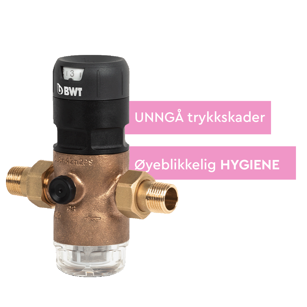 D1 trykkreduksjonsventil beskytter vannsystemer i husholdningen