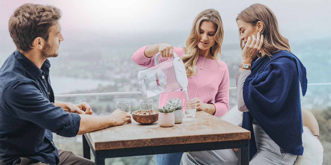 aqualizer, filterkande, kvinder, mand, drikkevand, bwt