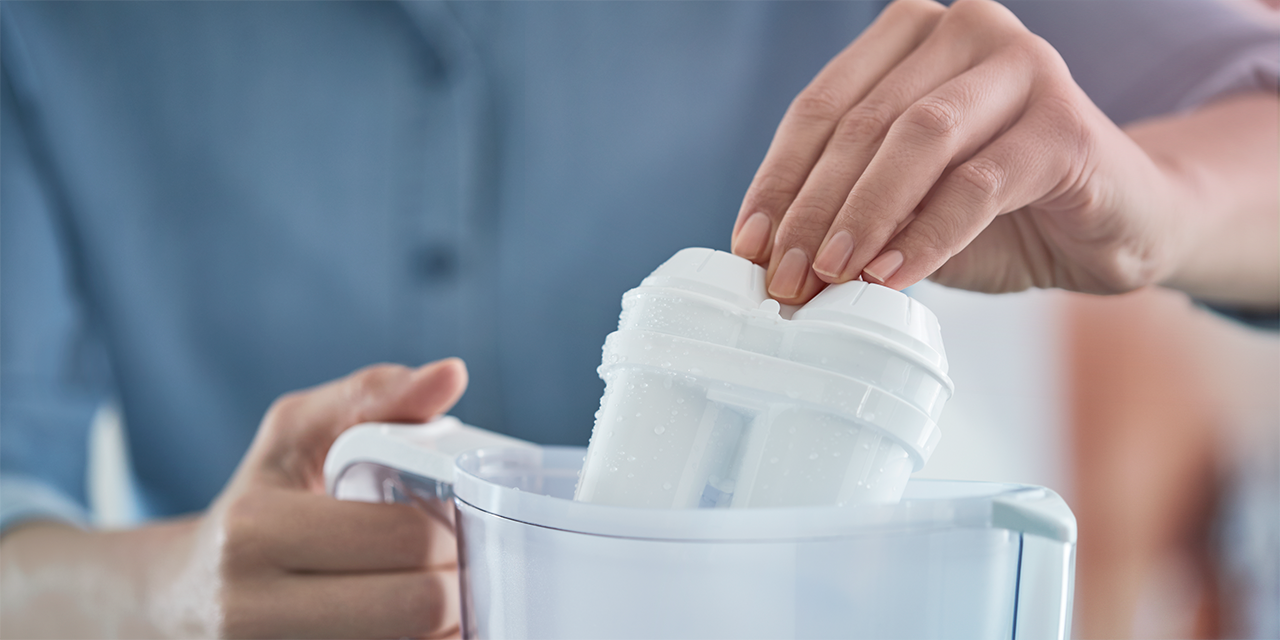 penguin, filterkande, vand, filter