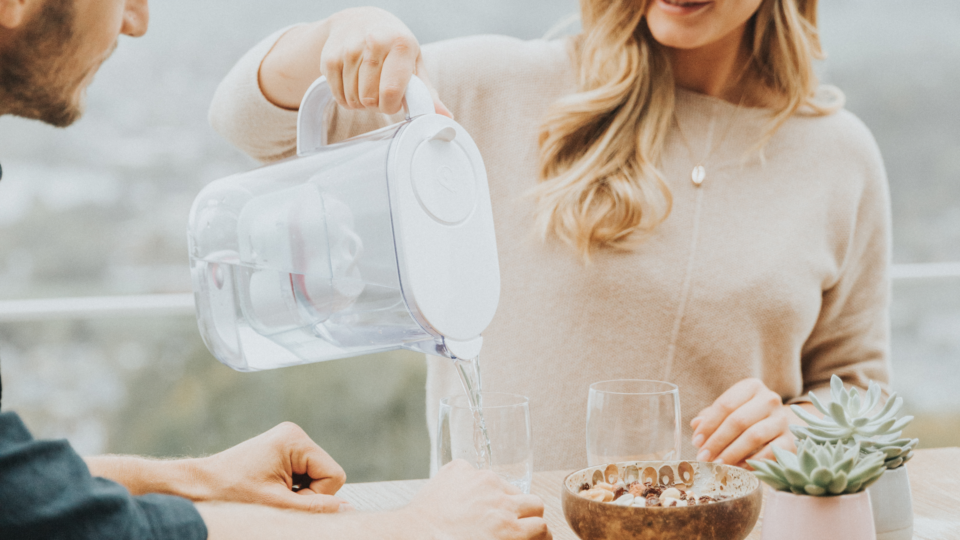 kvinde, filterkande, aqualizer, filter, vand