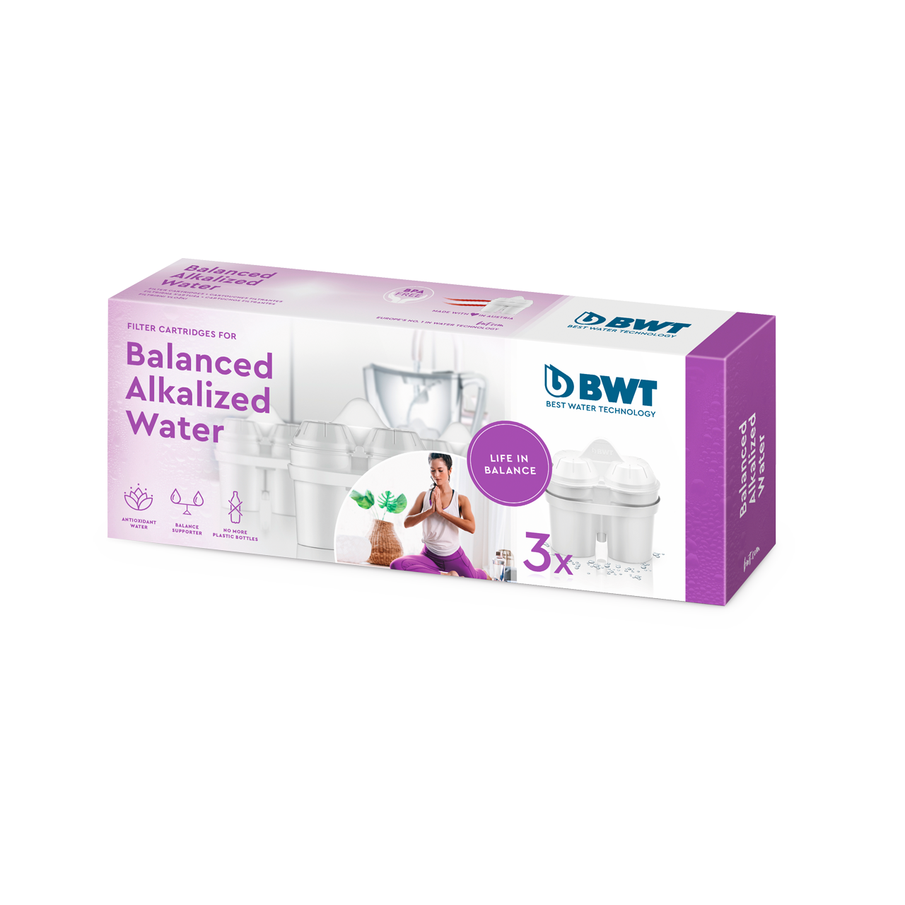 BWT Balanced Alkalized vattenfilter 3 pak