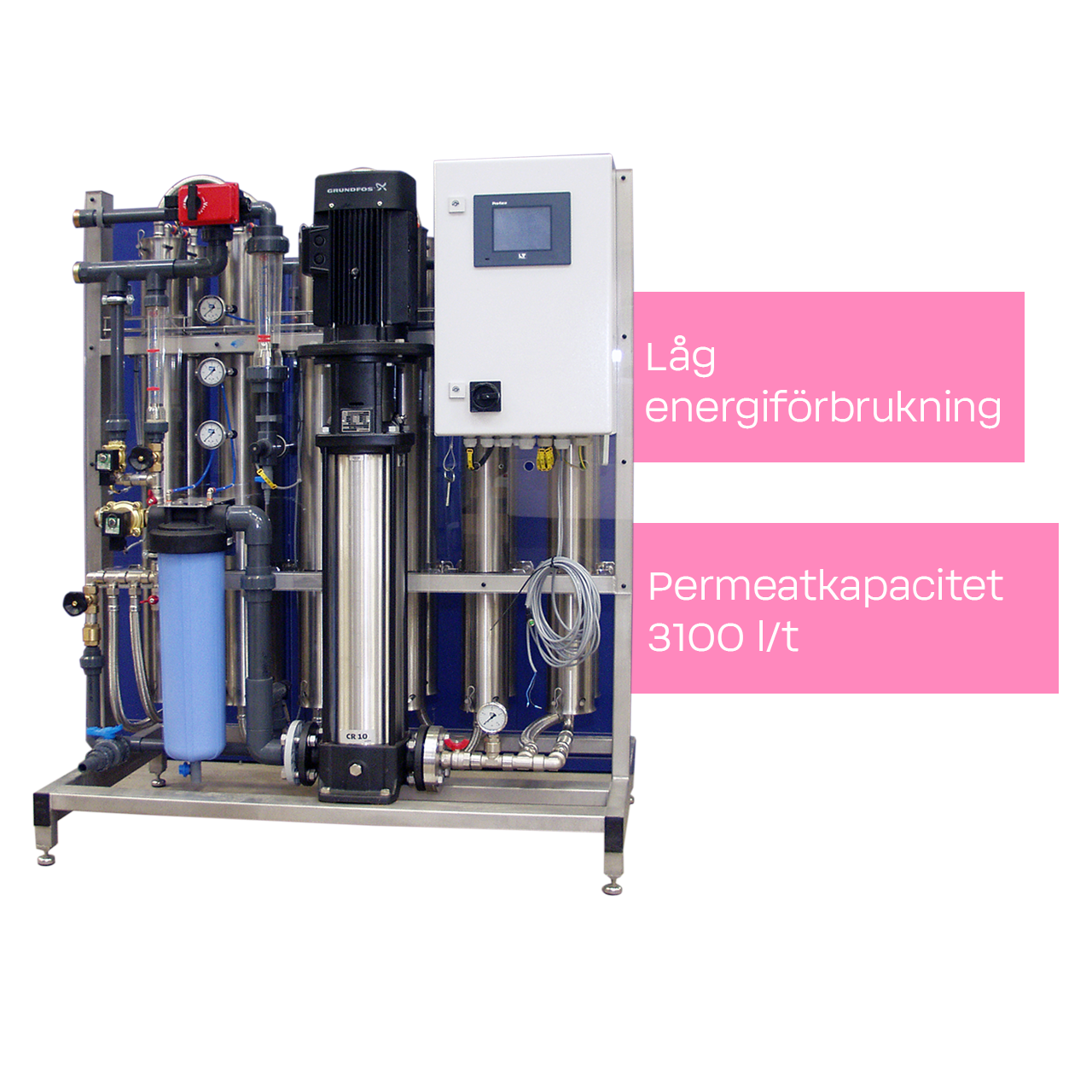 BWT Permaq Pro 2510 permeatkapacitet 3100 l/t