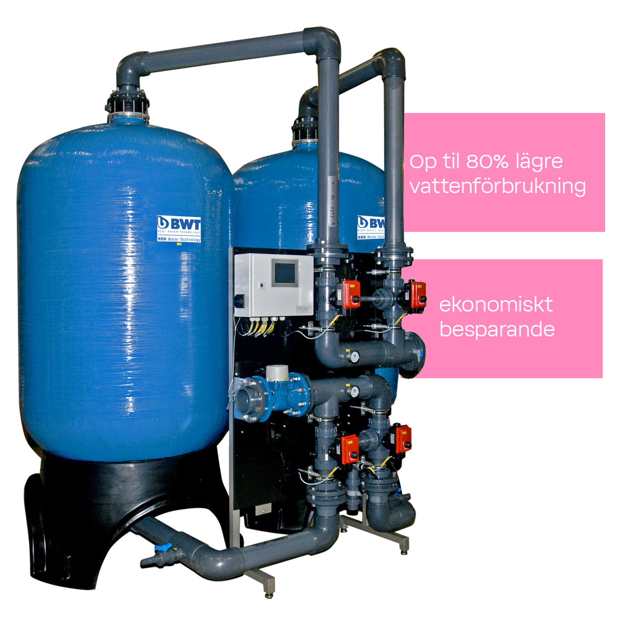 BWT Rondomat HVD mängdstyrt avhärdningsanläggning