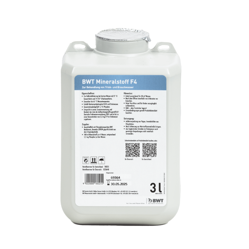 BWT AQA Therm HRC Small Enthärtungskartusche – Für Heizungswasser, 3 M³ Kapazität