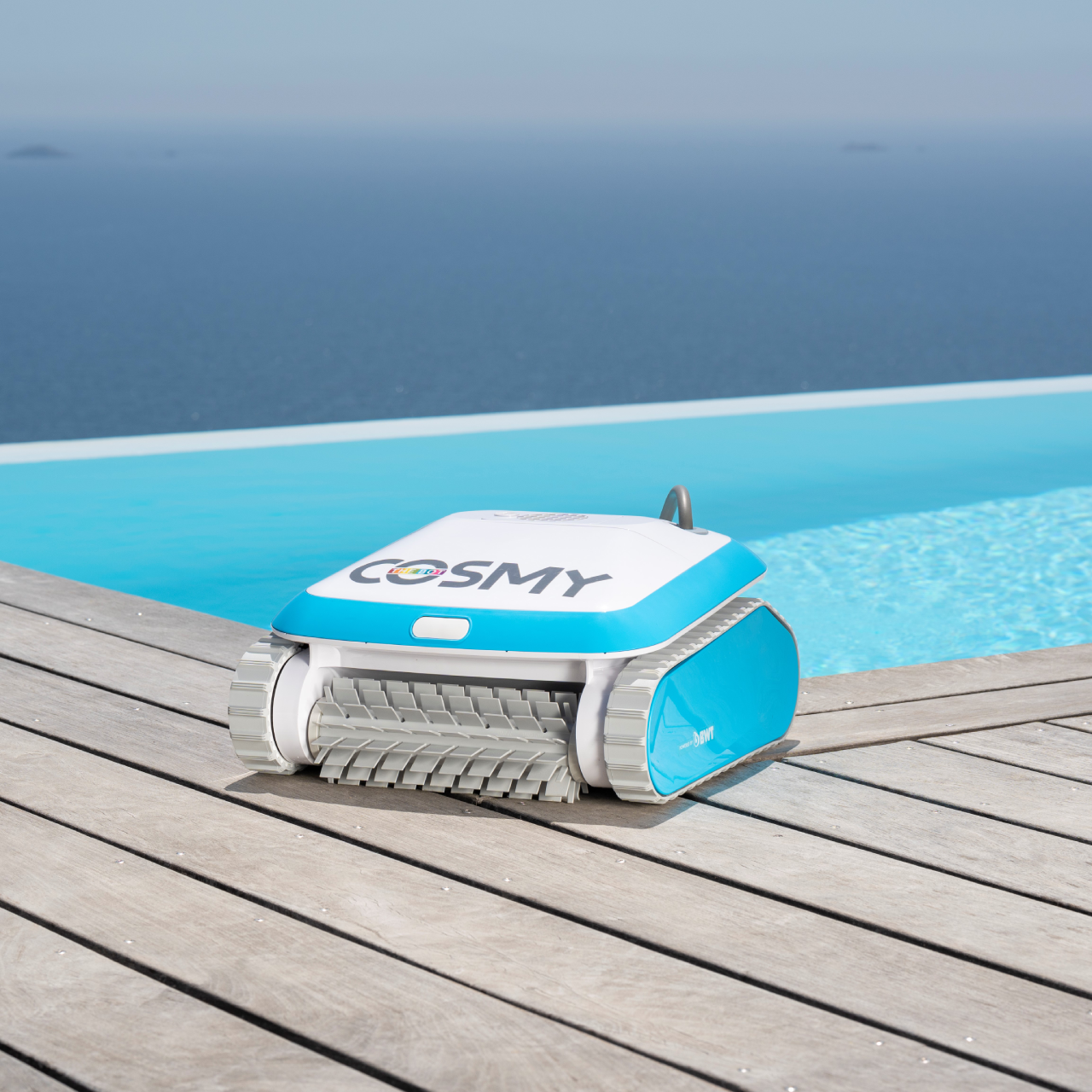 BWT Cosmy Star Poolroboter – Für Pools Bis 12 M Länge – Steuerbar Per Smartphone-App – Mit Smart Navigation, Gyroskop & Doppelfiltration – PVC-Bürsten, Gewicht Nur 5,7 Kg