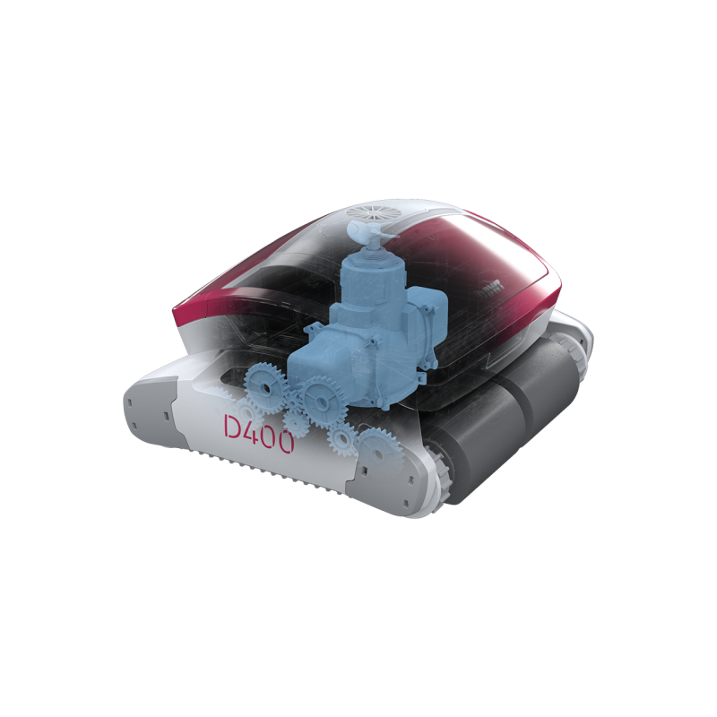 Pool robot D400 with excellent suction power for pools up to 10 m