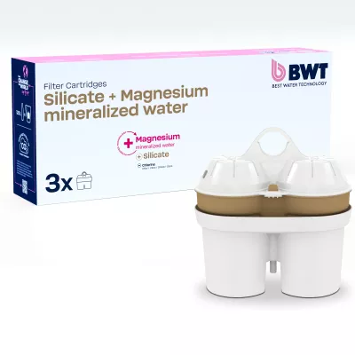 Silicate + Magnesium Mineralized Water confezione da 3